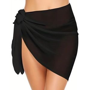 BNWT Isabelle LaRue Black Print Sarong - One Size